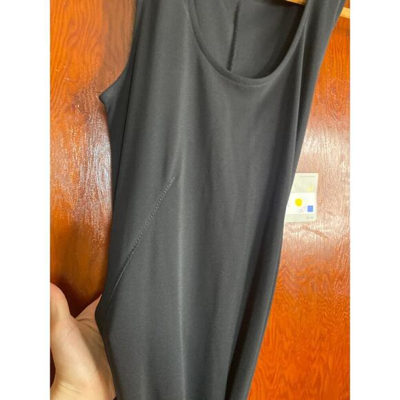 VINTAGE Black NWT Classic Liz Claiborne Maxi Dress Medium - Picture 4 of 9